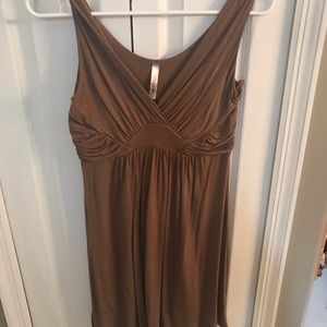 Never worn, tan Gilli Mini Dress